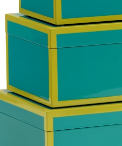Wildwood Lexie Boxes - Teal (S3) DECOR