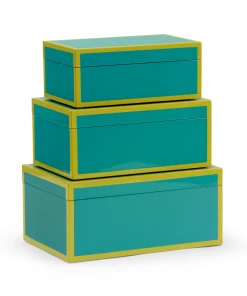 Wildwood Lexie Boxes - Teal (S3) DECOR
