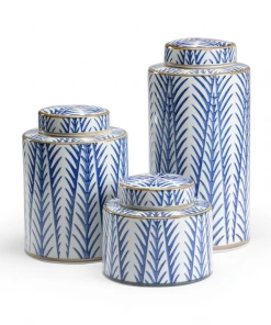 Wildwood Blue Fronds Canisters (S3)