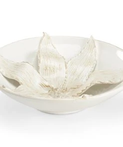 DECOR Wildwood Lily Centerpiece - Aged White