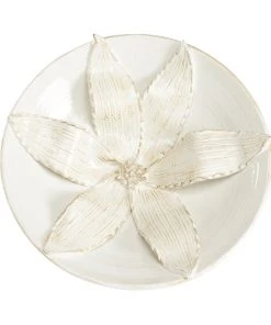 DECOR Wildwood Lily Centerpiece - Aged White