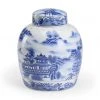 Wildwood Chan Covered Jar - Blue DECOR 1 Wildwood Chan Covered Jar - Blue DECOR