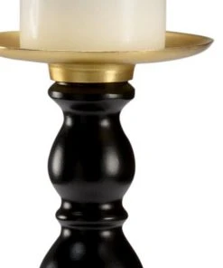 Candle Holders & Hurricanes Wildwood Rsvp Candlestick - Black