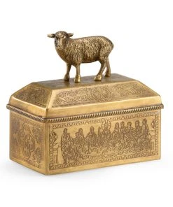 Wildwood Lamb Brass Box DECOR