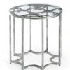 LIVING ROOM Chelsea House Lisette Side Table - Silver