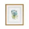 DECOR Chelsea House Bl Floral W/Ribbon-B Wall Art