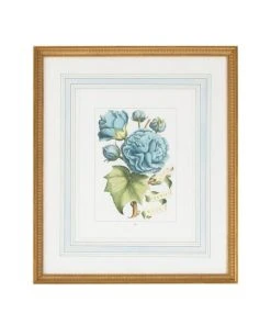 DECOR Chelsea House Bl Floral W/Ribbon-B Wall Art