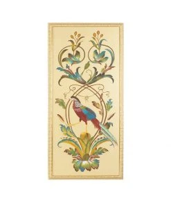 DECOR Chelsea House 31-0007b Borghese Bird Pnl-B Wall Art