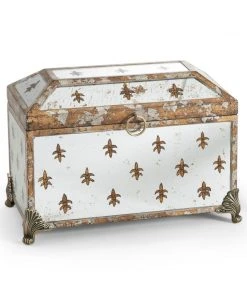 Chelsea House Fleur De Lis Mirrored Box DECOR