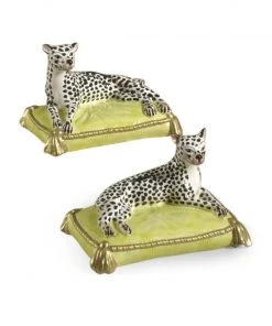 Chelsea House Leopards Sculpture (Pr)