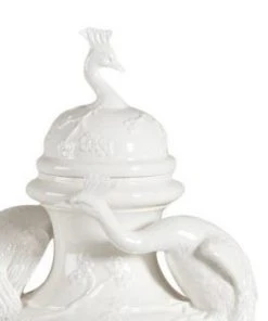 Chelsea House Peacock Ceramic Urn DECOR