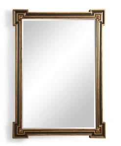 DECOR Chelsea House Richards Mirror - Black/Gold