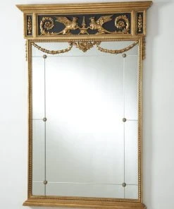 Chelsea House Griffon Mirror - Black/Gold