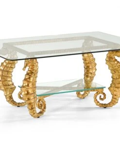 Chelsea House Seahorse Coffee Table - Gold LIVING ROOM