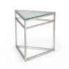 LIVING ROOM Chelsea House Triangular Table - Silver