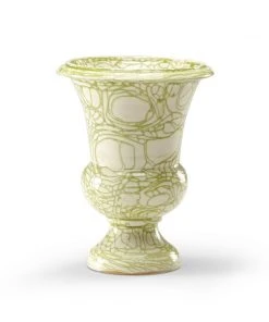 DECOR Chelsea House Green Footed Vase