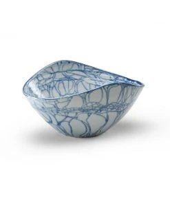 DECOR Chelsea House Blue Oval Centerpiece