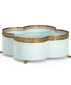 Chelsea House Tracery Cachepot - Lagoon DECOR