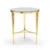 Chelsea House Round Regent Table - Gold