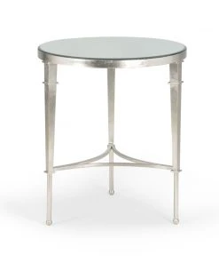 LIVING ROOM Chelsea House Round Regent Table - Silver