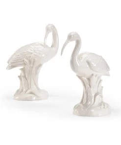 Chelsea House Ibis Pair Sculpture - White