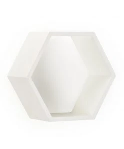 Chelsea House Honeycomb Wall Box - White DECOR