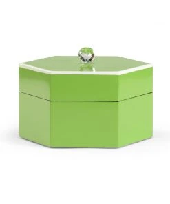 DECOR Chelsea House Green Covered Box