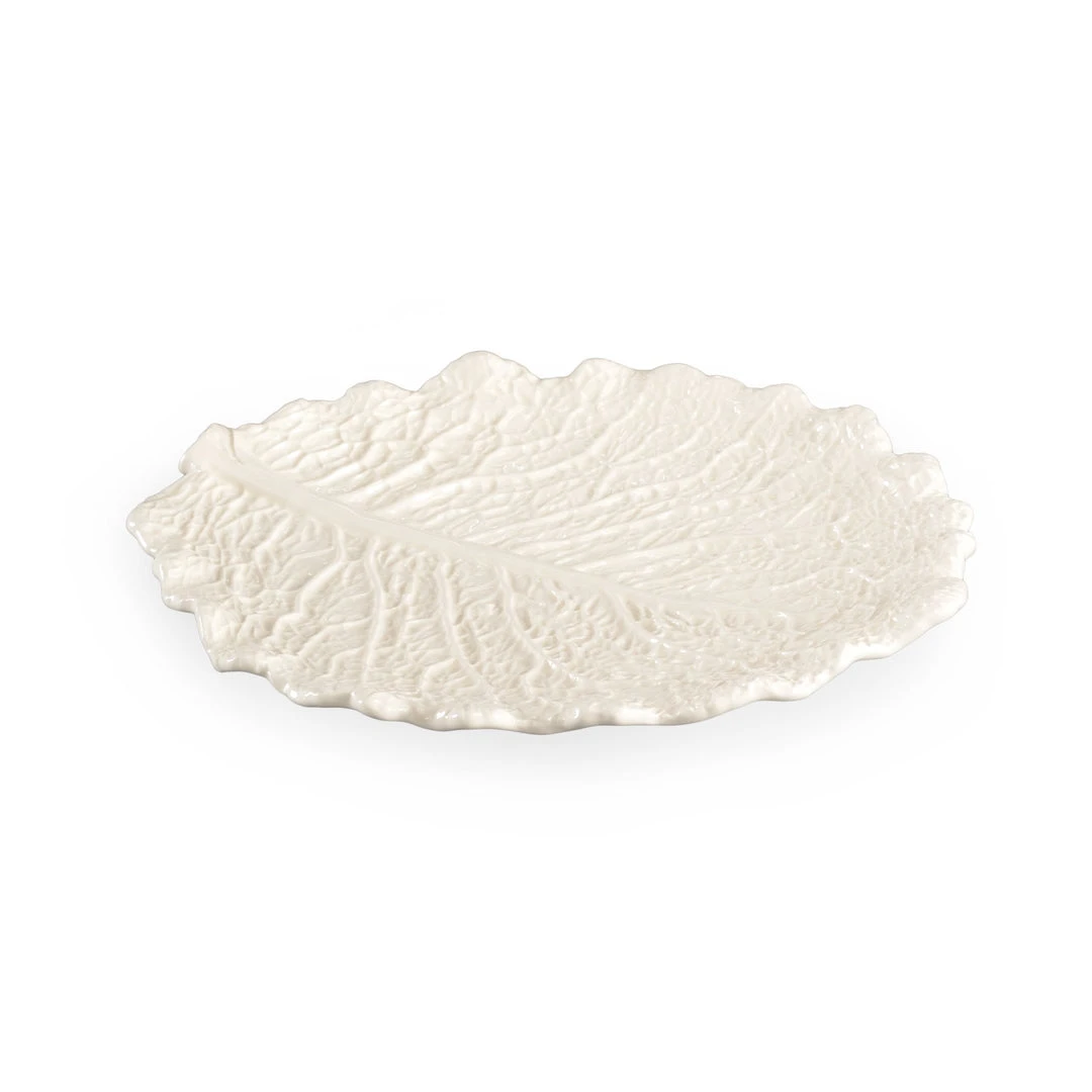 DECOR Chelsea House White Cabbage Tray 3 DECOR Chelsea House White Cabbage Tray
