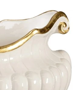 Chelsea House Oval Pot - White Planters