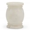 OUTDOOR Chelsea House Round Alabaster Garden Seat