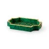 DECOR Chelsea House Bamboo Tray - Malachite 2 DECOR Chelsea House Bamboo Tray - Malachite