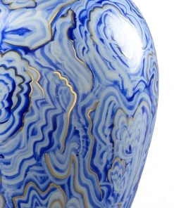 Chelsea House Marbleized Covered Urn (Sm) Vases, Jars, & Bottles