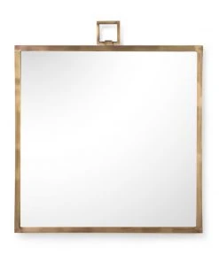 Chelsea House Square Mirror - Brass