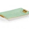 DECOR Chelsea House Green Relief Tray 1 DECOR Chelsea House Green Relief Tray