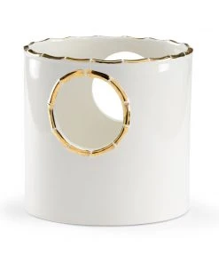 Chelsea House Scalloped Round Cachepot