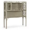 Chelsea House Fretted Cabinet - Gray Chests & Cabinets