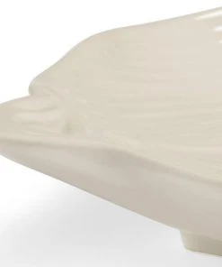 Chelsea House Leaf Tray - White DECOR