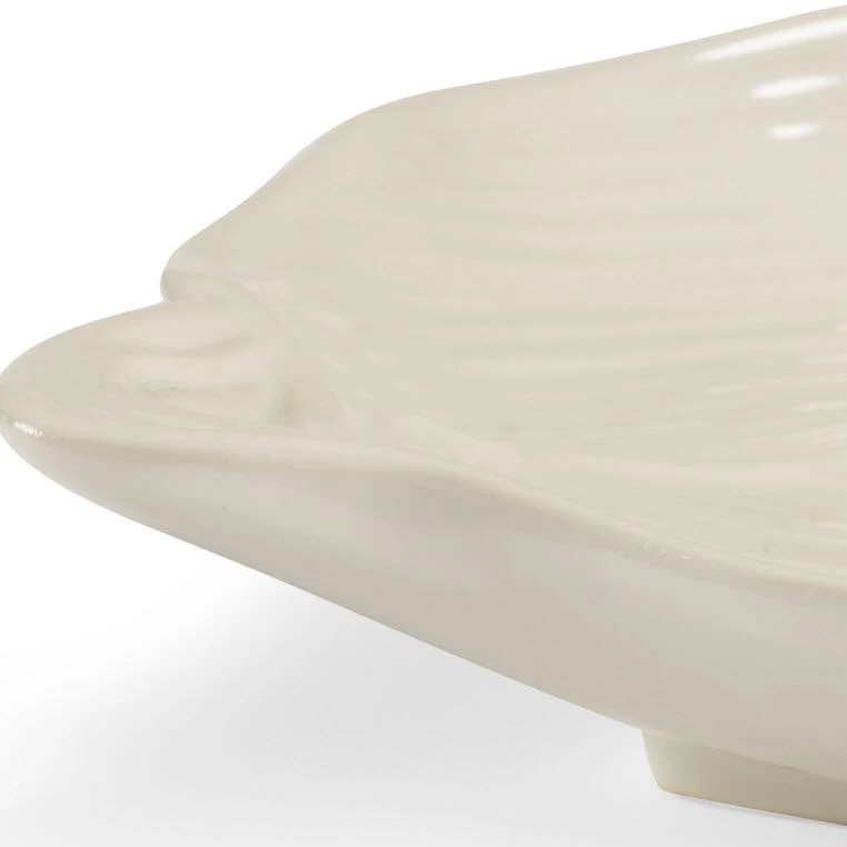 Chelsea House Leaf Tray - White DECOR 4 Chelsea House Leaf Tray - White DECOR