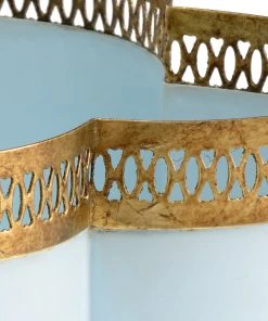 Planters Chelsea House Tracery Cachepot - Lagoon(Sm)