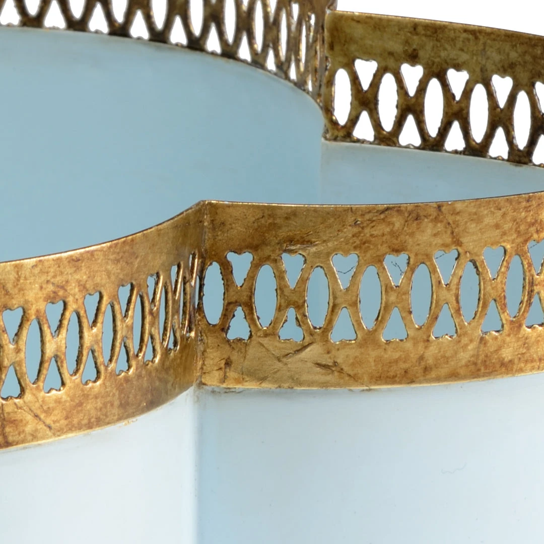 Planters Chelsea House Tracery Cachepot - Lagoon(Sm) 4 Planters Chelsea House Tracery Cachepot - Lagoon(Sm)