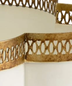 Chelsea House Tracery Cachepot - Cream (Sm)