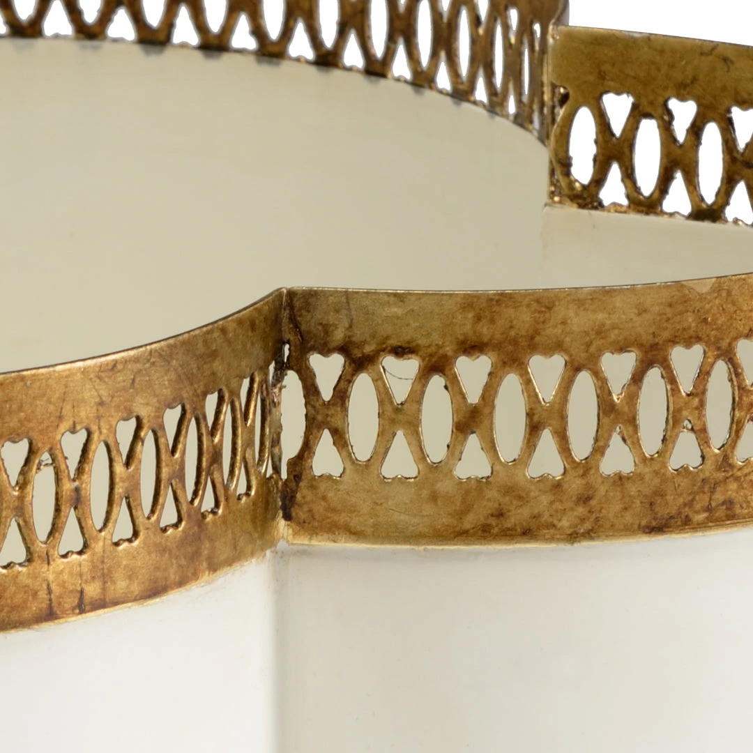 Chelsea House Tracery Cachepot - Cream (Sm) 4 Chelsea House Tracery Cachepot - Cream (Sm)