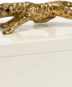 Chelsea House Cheetah Box - Cream DECOR