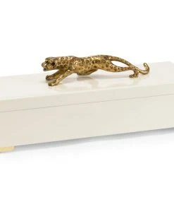 Chelsea House Cheetah Box - Cream DECOR