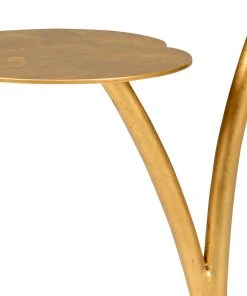 Chelsea House Leaf Side Table - Gold