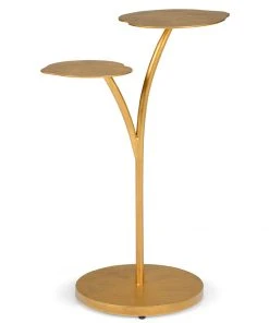 Chelsea House Leaf Side Table - Gold