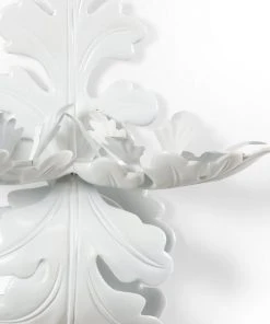 Chelsea House Oak Leaf Sconce - White
