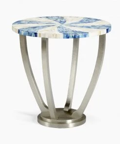 Chelsea House Blue Swirl Side Table