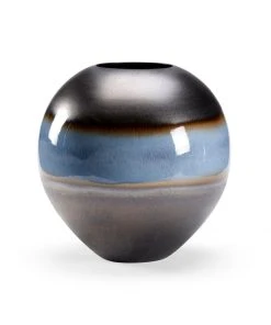 Chelsea House Blue Rain Round Vase