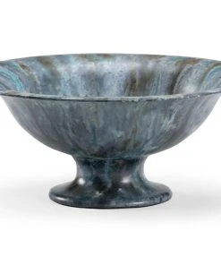 Chelsea House Zinc Pedestal Bowl (Lg) Bowls & Trays